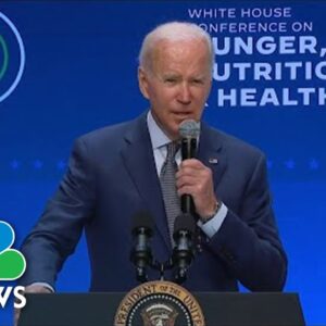 Biden Discusses National Strategy To End Hunger In America By 2030