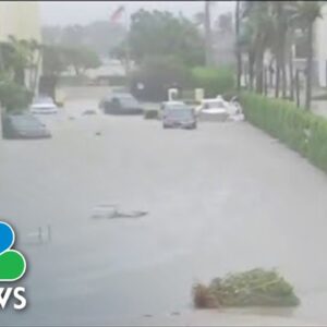 Cars And Debris Cover Naples Streets After Facing Hurricane Ian