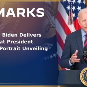 President Biden Delivers Remarks at President Obama's Portrait Unveiling