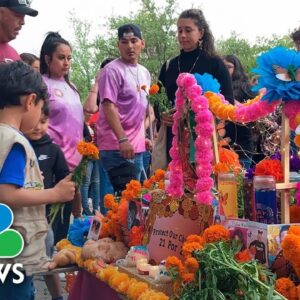 Communities Remember Uvalde Shooting Victims With March On Día De Los Muertos