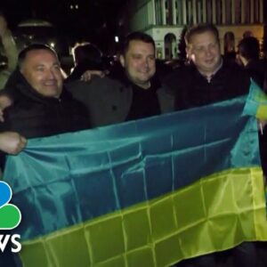 Ukrainians In Kyiv Celebrate As Russian Troops Leave Kherson