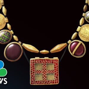 1,300-Year-Old Gold And Gemstone Necklace Uncovered On Construction Site