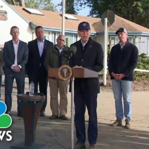 Biden tours California's storm damage