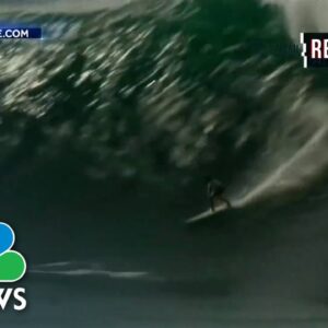 Hawaiian lifeguard wins world-famous surfing championship during lunch breaks