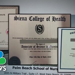 Officials make arrests in fake nursing school diploma scheme 