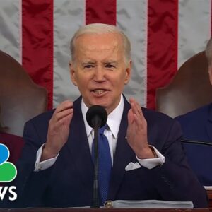 'The backbone of this nation is strong,' says President Biden to conclude his address