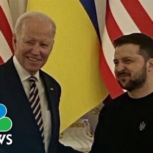 Biden makes surprise visit to Ukraine to mark one year after Russia's invasion