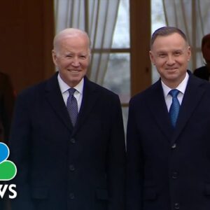 Biden meets with Polish president Duda following Kyiv visit