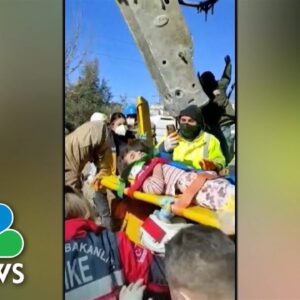 Video shows young girl rescued more than a week after Turkish earthquake