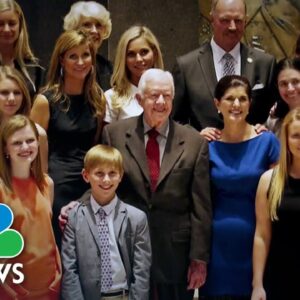 Family of former President Jimmy Carter gathers in Plains, Georgia