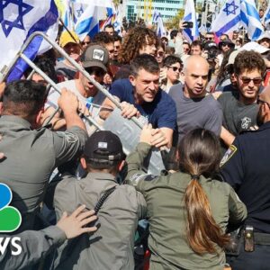 Israeli police use stun grenades to disperse protesters angered by judicial reforms