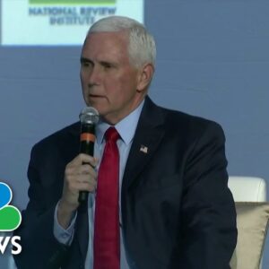 Pence says Trump indictment is 'political prosecution'