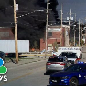Crews battling fire at Indiana plastics recycling plant