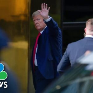 Trump touches down in New York City ahead of arraignment
