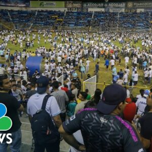 At least 12 dead in stampede at soccer stadium in El Salvador