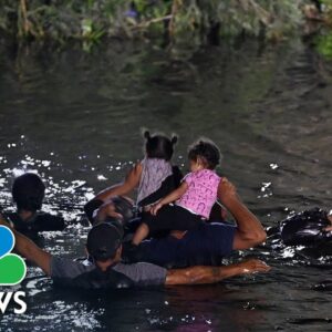 Watch: Groups of migrants cross the Rio Grande near Brownsville, Texas, as Title 42 expires