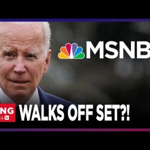 AWKWARD: Biden WALKS OFF MSNBC Set During Live Interview With Nicolle Wallace