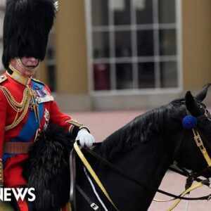 King Charles rides on horseback in first ‘Trooping the Colour’ parade as monarch