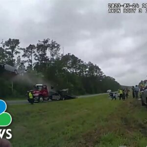 Watch: Dramatic car flip caught on camera