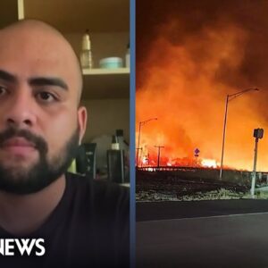 'There's nothing to go back to': Hawaii wildfire evacuee shares harrowing escape