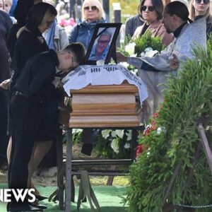 Funeral held for a deputy of Wagner group's Yevgeny Prigozhin