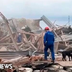 Huge blast destroys factory near Moscow