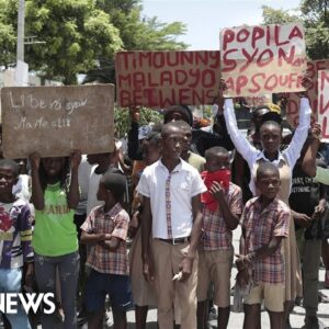 Protesters demand release of kidnapped U.S. and child in Haiti
