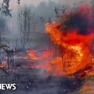 Residents evacuate as wildfires rage in Louisiana