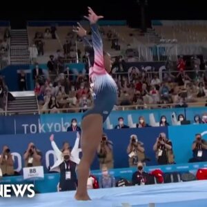 Simone Biles makes her return at first competition in 2 years