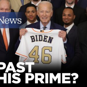 WATCH: Biden Hosts Houston Astros At The White House, Jokes About Being ‘Past His Prime’