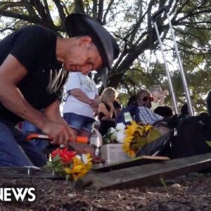 Watch: Man builds crosses as memorials to Jacksonville shooting victims