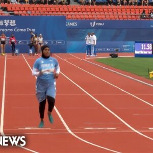 Watch: Somali sprinter runs 100m race in about 21 seconds