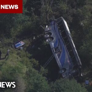 BREAKING: Video shows scene of deadly New York charter bus crash