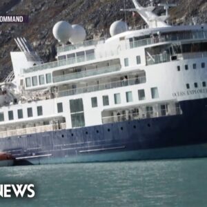 Cruise ship stuck in Greenland with over 200 passengers and crew onboard