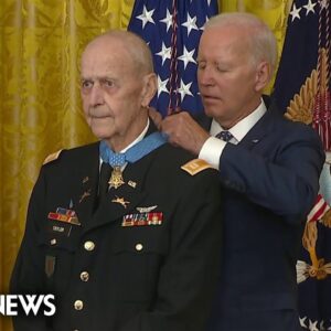 Vietnam War hero Larry Taylor receives Medal of Honor at White House