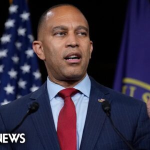 Watch: Hakeem Jeffries holds weekly press conference | NBC News