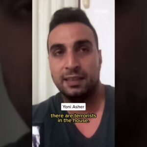 Video shows Israeli man's wife and daughters being abducted