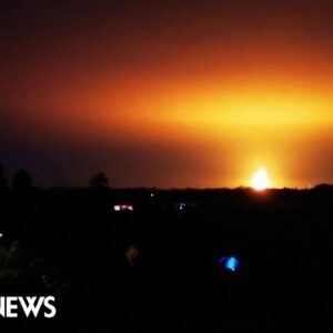 Watch: Huge fireball lights up sky near Oxford after lightning strike