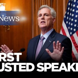 WATCH: McCarthy Becomes FIRST OUSTED Speaker, Says He Won't Run For The Position Again