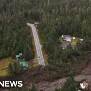 Deadly landslide strikes Alaskan island community after rain and windstorm
