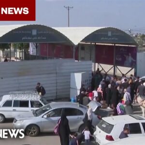 Rafah border crossing opens to allow for limited evacuations