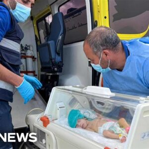 WATCH: Premature babies evacuated from the Gaza Strip to Egypt