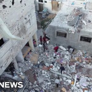 Drone video shows devastation of Israeli airstrike in Rafah