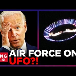 ALIENS Tailing Biden?!? UFO Spotted HOVERING Near Air Force One in LA: Report
