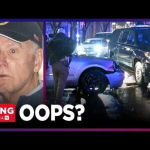 WATCH: Driver RAMS Into BIDEN'S MOTORCADE, Suspect Charged With DUI; Both POTUS & First Lady Safe