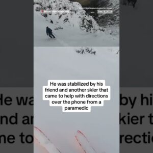 Skier falls 500 feet after being caught in avalanche he triggered