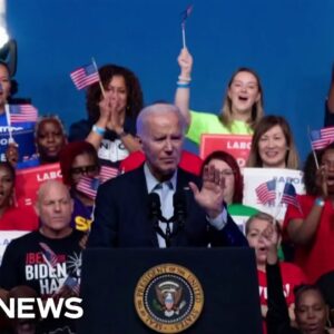 Biden secures UAW endorsement and looks to rematch with Trump