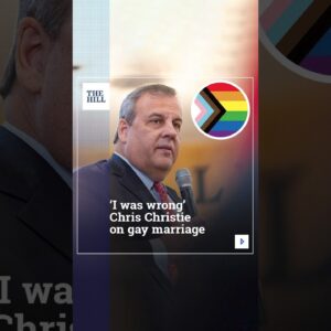 'I Was Wrong', Chris Christie On Gay Marriage