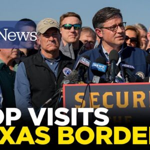 Speaker Mike Johnson and GOP Delegation Deliver Remarks on Border Security in Texas