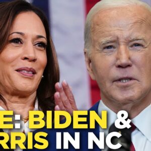 Watch live: Biden, Harris give remarks in North Carolina